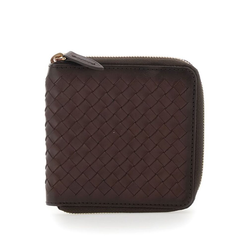 Dragon Diffusion Women Brown Wallet With Woven Design In Leather For Women